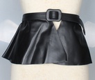 Ultra breite Taille mit PULeder rock Dekoration Damen AllMatch Grtel mit Hemd Kleid schwarzpicture13